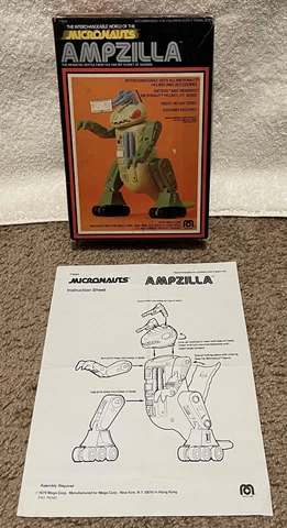 Mego Micronauts Ampzilla Super Rare US Version Holy Grail NIB FREE SHIPPING Cover