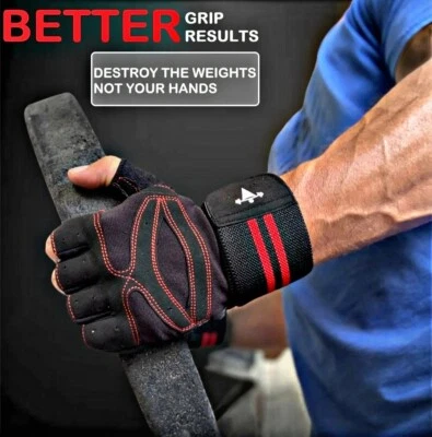LTrevFit Sports Gloves For Workout Gym Cross Strength Training Pull Ups Bar Xfit