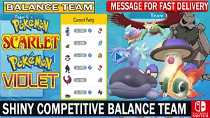 Pokemon Scarlet & Violet Shiny Competitive Rain Team Battle Ready!! - Picture 1 of 1