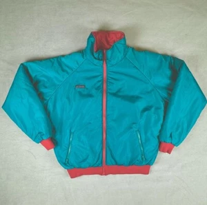 Vintage Columbia Reversible Jacket Mens Extra Large Teal Pink Coat 90s Y2K - Picture 1 of 12