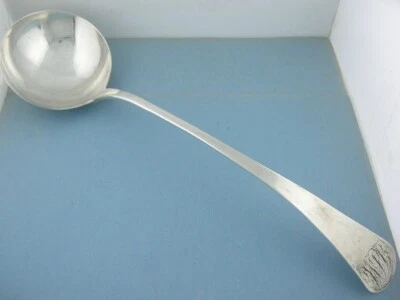 Moneda temprana plata 13 1/2" cucharón sopa John Ewing Lancaster PA c1755-1799 Foto 1 de 4