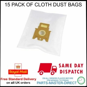 VACUUM CLEANER CLOTH BAGS FITS HOOVER H30 H52 H56 H60 PUREPOWER SENSORY 15 PACK - Picture 1 of 2