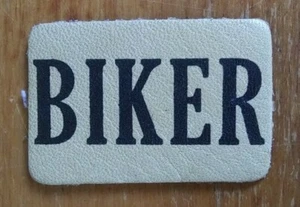 Mini Biker Leder Patch - Made in USA - Bild 1 von 4
