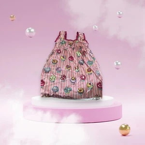 Nick & Nora Cupcake Pajama Night gown Pink Colorful Girls Size XS 4-5 - Imagen 1 de 5