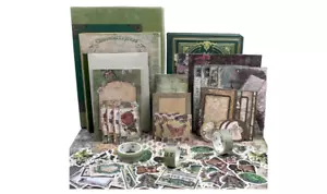Vintage Scrapbooking Supplies Kit 185pcs Junk Journal Paper Stickers DIY Set - Picture 1 of 9