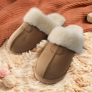 Women Slippers Home Bedroom Comfy Winter Cute Warm Outdoor Shoes Fuzzy Easy - Picture 1 of 16