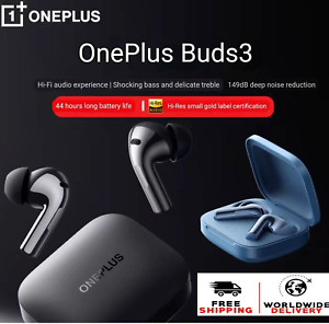 OnePlus Buds 3 {Black} Wireless Bluetooth Earphone TWS •Dual-Driver •ANC •44_Hrs