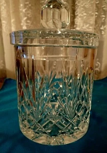24% FRASCO DE GALLETAS CUBIERTO DE CRISTAL DE PLOMO - Hermoso - Imagen 1 de 6