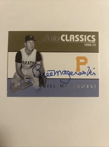 Autographed 2004 Skybox Autographics  Auto Classics #4 BILL MAZEROSKI  card #6 - Picture 1 of 2