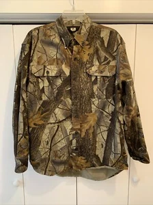 WALLS HUNTING Camouflage REALTREE HARDWOODS JACKET, HEAVY SHIRT MEN SZ M - Picture 1 of 6