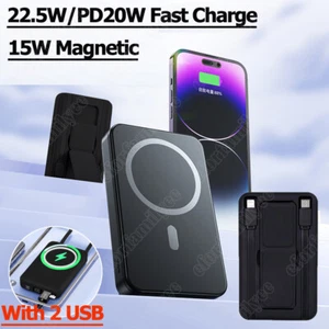 20000mAh Bezprzewodowa szybka ładowarka Magnetyczny powerbank 2USB 22.5W do iPhone'a - Zdjęcie 1 z 16