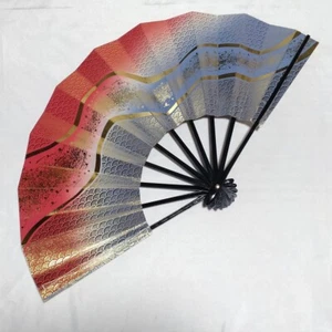 Japanese traditional dance Folding fan Lacquerware 290mm Sensu Omai Oogi Unused - Picture 1 of 10