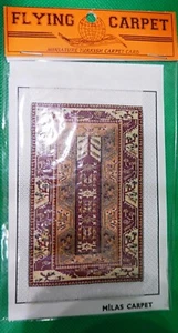 Alfombra Voladora - Tarjeta Alfombra Turca Milas en Miniatura 11,7 x 6,5 cm - Nueva en Paquete - Imagen 1 de 5