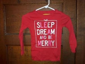 GAP Kids Sleep, Dream And Be Merry Long Sleeve Shirt Sz 6 NWT - Picture 1 of 4