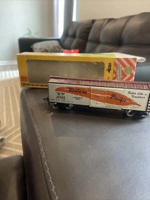 Vintage Fleischman HO Western Pacific 34250 Box Car In Original Box Nice - Image 1 of 4