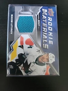 2020-21 Upper Deck Series 2 Rookie Materials Maxim Letunov San Jose Sharks - Picture 1 of 2