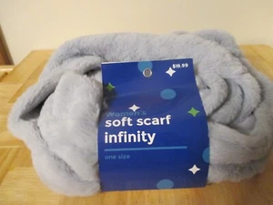 Damen weicher Infinity Schal - Einheitsgröße, Loop Mode - hellgrau, "NEU" mit Etikett! - Bild 1 von 5