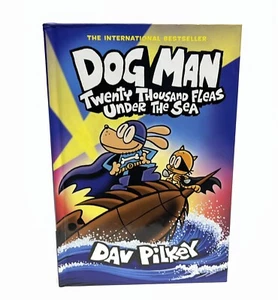 DOG MAN Twenty Thousand Fleas Under the Sea HC Book Dav Pilkey - Picture 1 of 6