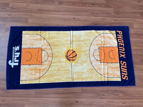 Phoenix Suns NBA BASKETBALL COURT DESIGN Fry's Promo Beach Bath Pool Towel! Cover