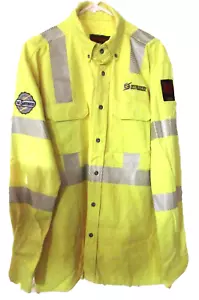 Drifire Cat 2 Reflective Button Down Long Sleeved Diversified Logo Shirt Size L - Picture 1 of 9