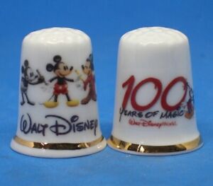 Birchcroft China Thimble - Disney 100 Years of Magic - Free Dome Box