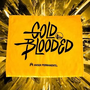 Asciugamano Rally Rag Golden State Warriors oro a sangue nuovissimo SGA Kings Lakers - Foto 1 di 2