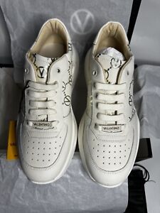 Valentino Berenice Cream Gold Sneakers Size 8