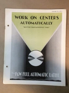 Pratt & Whitney 1930s Circular #337-1 Industrial  INV-P0869 - Picture 1 of 5