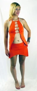 ESPIRAL Club Wear Dress 472 - Medium - Orange - Picture 1 of 2