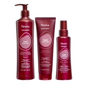 FANOLA Kit Wonder Curl Cleansing Conditioner 350ml + Leave In 300ml + Spray 150 - Imagen 1 de 1