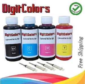 4x100ml Refill ink HP 67 67XL DeskJet 1255 2755 2752 2732 4155 4152 4140 - Picture 1 of 3