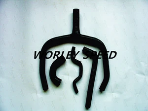 BLACK SILICONE Y HOSE for KAWASAKI KXF250 KX250F KXF 250 2009-2011 09  11 10 - Picture 1 of 9