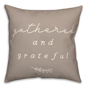Creative Products Gathered And Grateful 18 x 18 Spun Poly Pillow - Picture 1 of 3