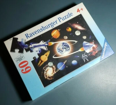 NEW 4+ Ravensburger Puzzle Outter Space 60 Pieces #095117 Planets Astronauts - Image 1 of 4