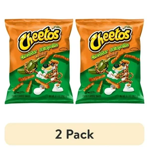 Cheetos Crunchy Cheddar jalapeno cheese Puff Chips, 8.5oz Bag (2 pack).... - Picture 1 of 9