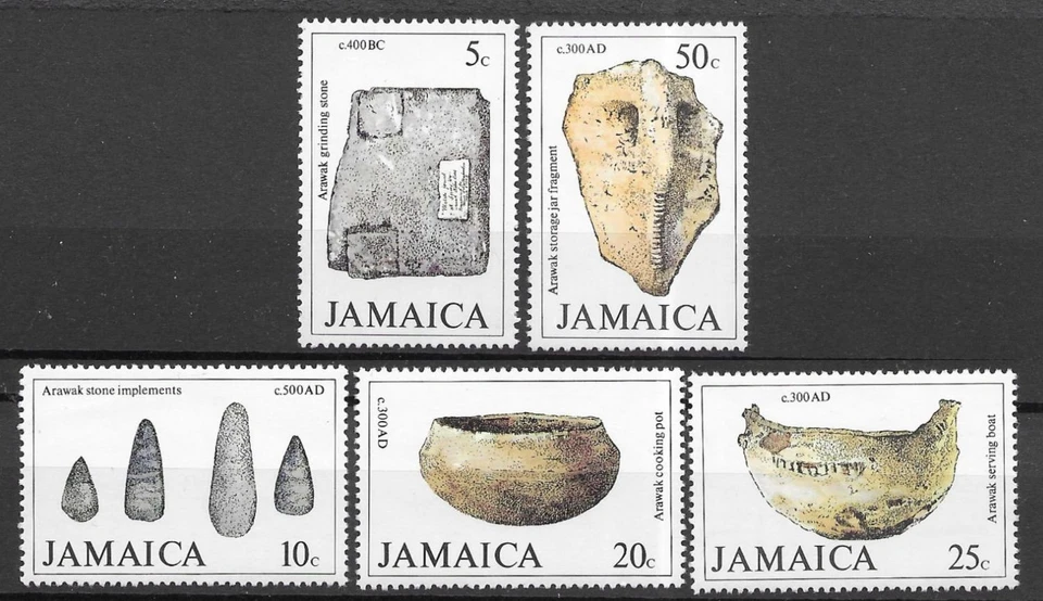 JAMAICA 1979 Juego Completo de 5 ARTEFACTOS Históricos 1979 MH Foto 1 de 1