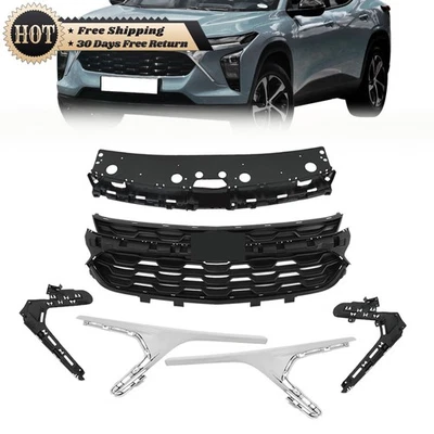 Rejilla de parachoques delantero Silscvtt para Chevrolet Trax 2023 2024 plástico ABS Foto 1 de 4