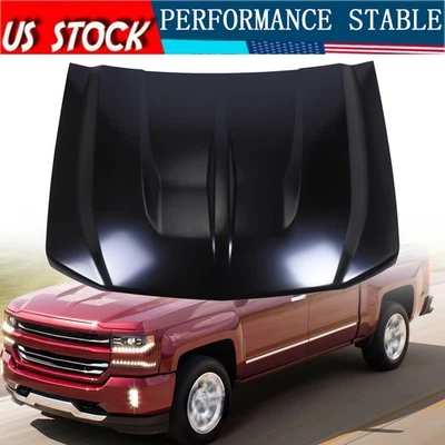 Fit 2016 2017 2018 Hood Aluminum Panel Replacement Chevrolet Silverado 1500 New - Image 1 of 4
