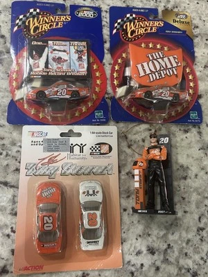 Lot of NASCAR 1:64 Scale Stock Cars And Tony Stewart Ornament Home Depot Habitat - Image 1 of 4