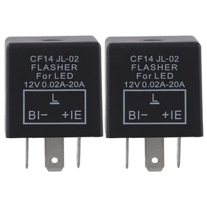 2 Pcs CF14 LED Flasher Relay for Easy Installation in Various Vehicles - Picture 1 of 12