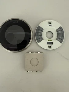 Nest Learning Thermostat 2nd Generation Stainless Steel - Picture 1 of 4