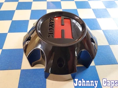 HAVOK Wheels # CBH05-B1P . (5-LUG) GLOSS BLACK Wheel Center Cap  [84]  (QTY. 1) - Image 1 of 4