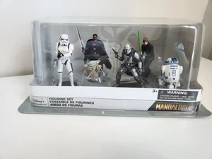 Disney World - Star Wars The Mandalorian - Figurine Set Grogu Baby Yoda R2D2 - Picture 1 of 11