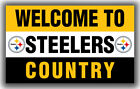 Pittsburgh Steelers Welcome to Steelers Country Flag 90x150cm 3x5ft Best Banner