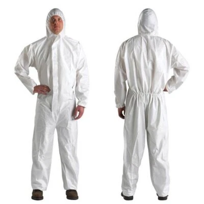 3-30 Count Disposable SMS Coverall with Hood, Painter's Suit M L XL 2XL 3XL - Image 1 of 4