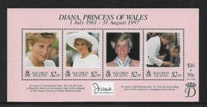 1998 Princess Diana Mini sheet Complete MUH/MNH as issued - Picture 1 of 1