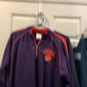 Rivalry Threads Clemson Herren Orange Lila 1/4 Zip Langarm Pullover - Bild 1 von 9
