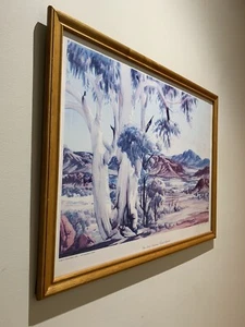 Albert Namatjira ‘Glen Helen Landscape Central Australia’ 69 X 53 Framed Print - Picture 1 of 6