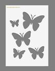 Mylar Stencil Sheet 'Butterfly'  A5/A4/A3, 125/190 micron, Craft Art Template 