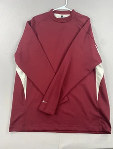 Nike Golf Dri Fit Pullover Waffle Weave Sweatshirt Mens XXL Maroon Long Sleeve - Picture 1 of 16